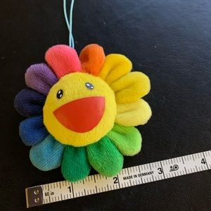 Takashi Murakami Flower Plush Pin Rainbow/ Yellow